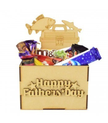 Laser Cut Fathers Day Hamper Treat Boxes - Fishing